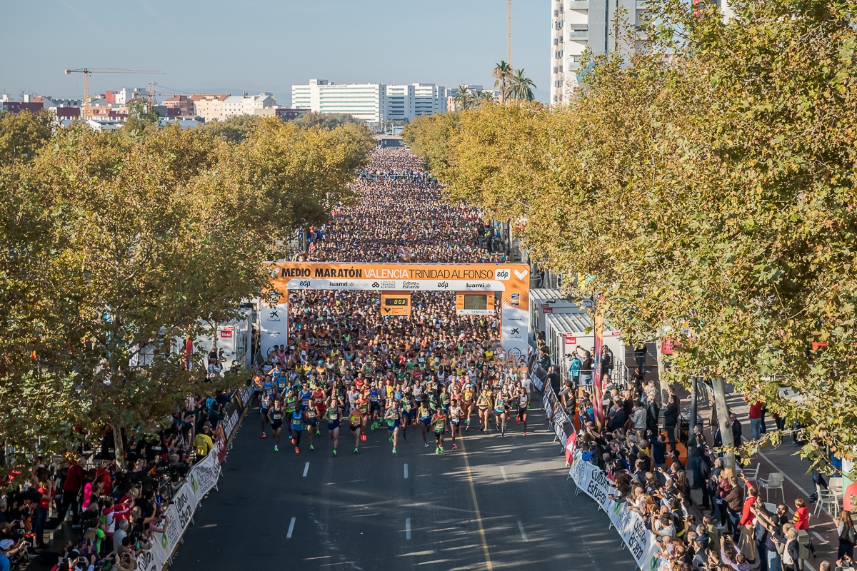Salida Medio Maratón Valencia 2019