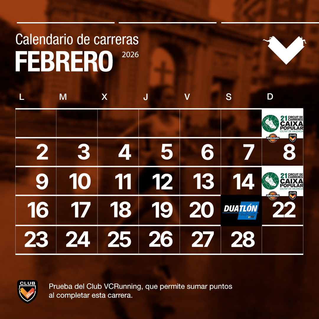 Agenda calendario febrero